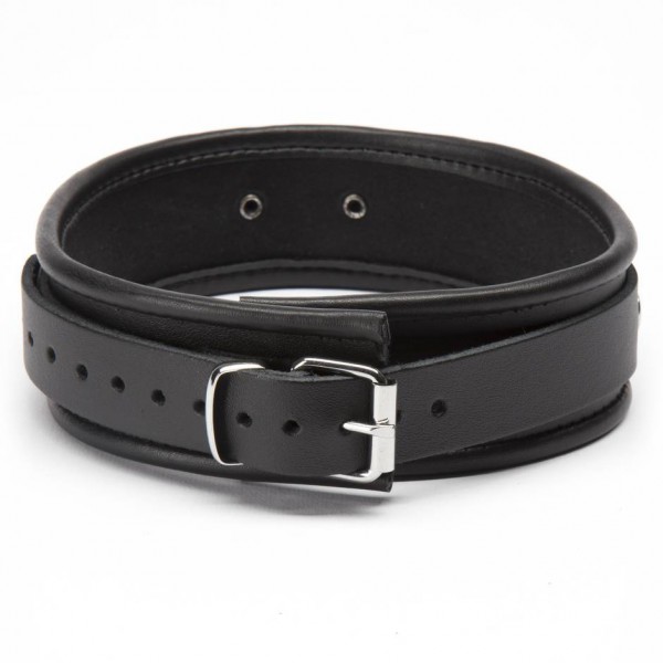 DOMINIX Deluxe Leather Collar with Nipple Clamps