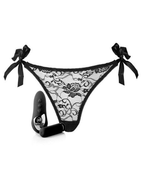 NU Sensuelle Rechargeable Pleasure Lace-Up Panty Vibrator