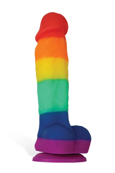 nsnovelties 5" Realistic Rainbow Platinum Silicone Dildo — image 14 of 16