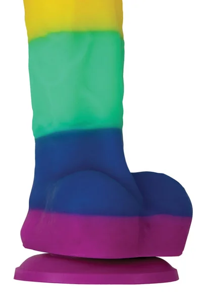 nsnovelties 5" Realistic Rainbow Platinum Silicone Dildo — image 12 of 16