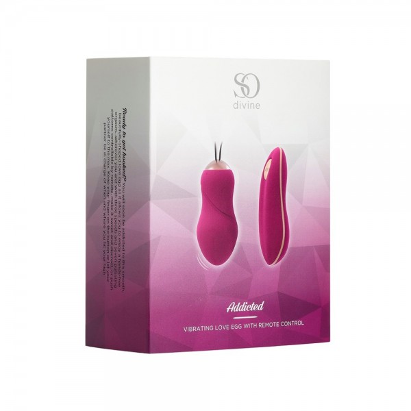 So Divine Addicted Vibrating Love Egg With Remote Control