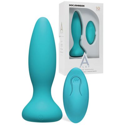 Doc Johnson A Play Adventurous 5 25 Vibrating Butt Plug With Remote