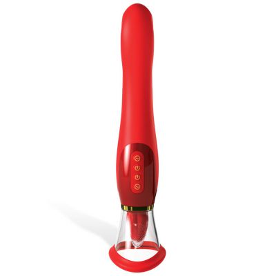 Pipedream 24K Gold Pump With Tongue Vibrating G Spot Handle