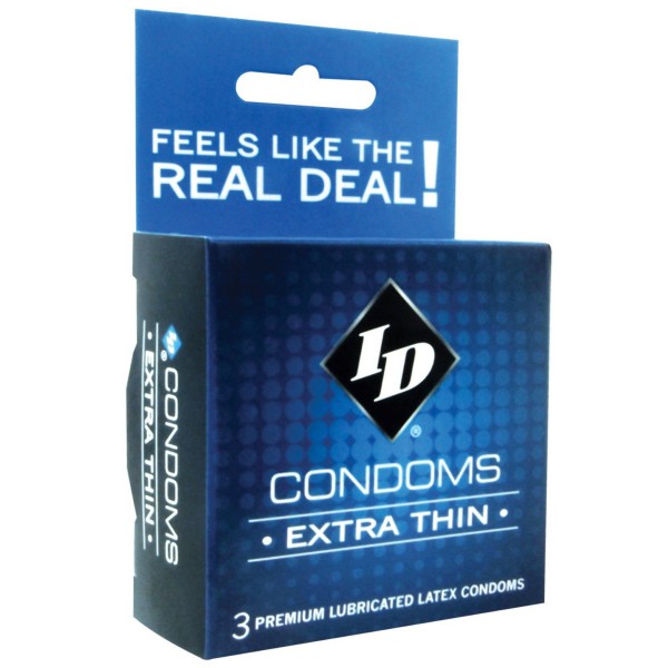 ID Extra Thin Condoms - Box of 3 — image 5 of 5