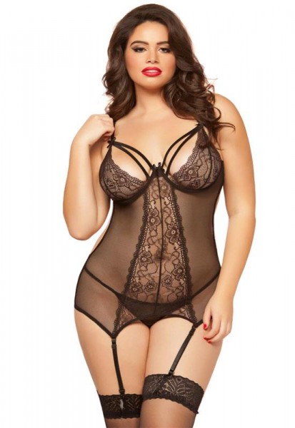 Double Dare Merrywidow Set - Black (Queen)