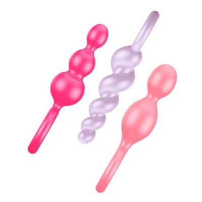 Satisfyer Plugs Coloured Butt Plug 3 Pack