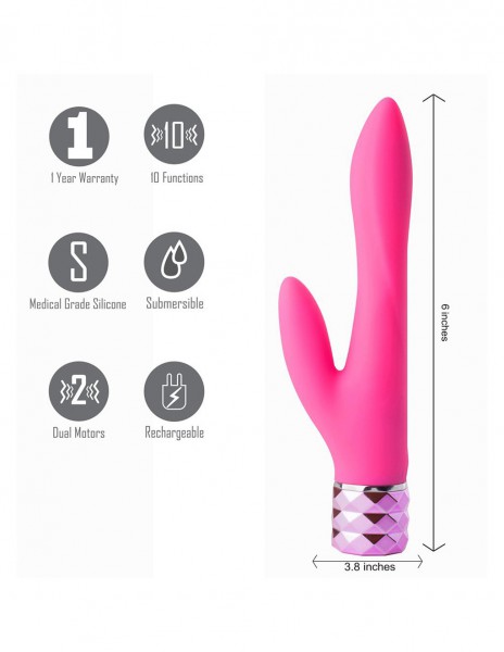 Maia Victoria Crystal Gems Silicone Dual Vibrator