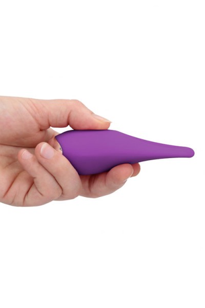 Shots Toys 4.1" USB-Rechargeable 10-Speed Contoured Silicone Clitoral Vibrator