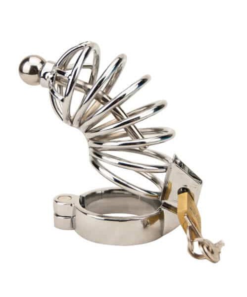 Impound Corkscrew Male Chastity Device with Penis Plug — image 4 of 8