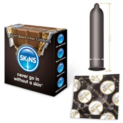 Skins Black Choc Condoms 12 Skins