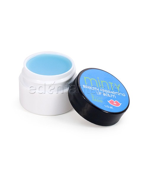 Minty breath freshening lip balm