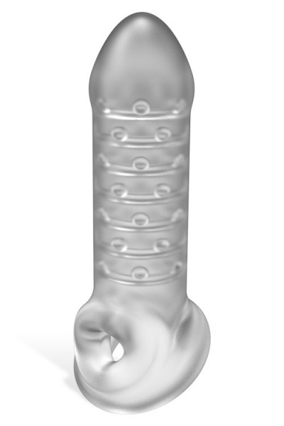Doc Johnson Thin 6" Textured Penis Extension with Ball Strap