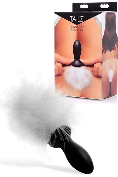 Tailz 2.5" Anal Plug with Fluffy Bunny Tail — image 5 of 6