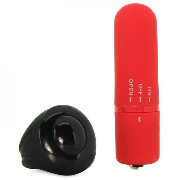 Red Lace Vibrating Panty With Secret Ring Remote