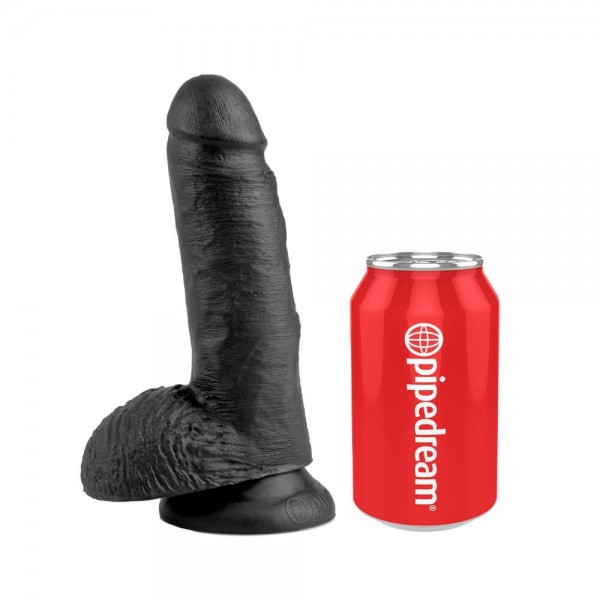 King Cock 7 Inch Realistic Dildo With Balls and Suction Cup — image 4 of 6