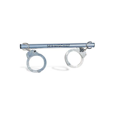 Sex Mischief 26 Metal Spreader Bar with Attached Wrist Ankle Cuffs