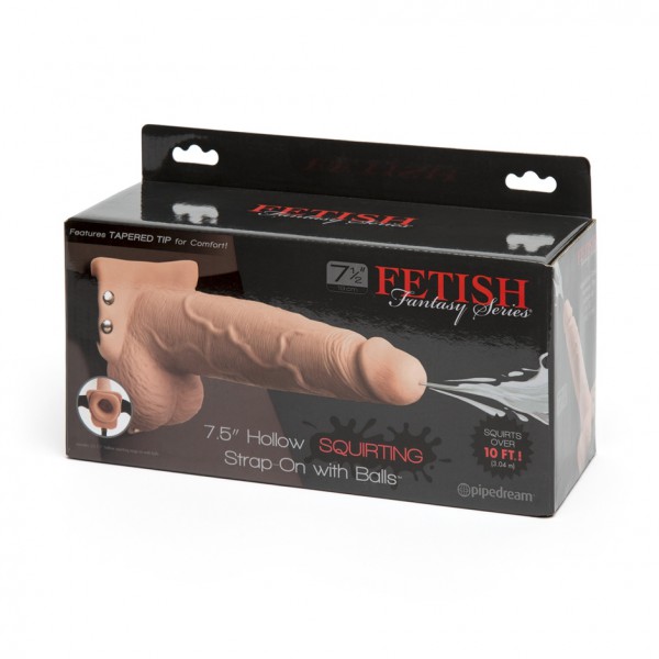 Fetish Fantasy Ejaculating Hollow Strap-On 7.5 Inch