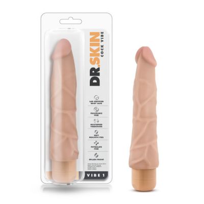 skin Dr Cock Vibe 1 9 Vibrating Cock Beige