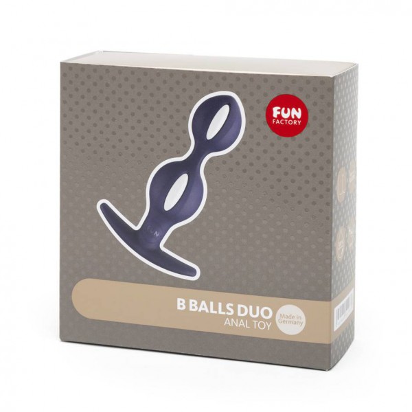 Fun Factory B-Balls Duo Silicone Intermediate Butt Plug with Jiggle Balls