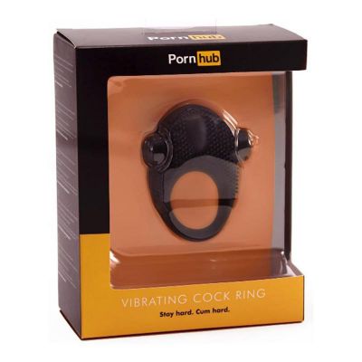 Pornhub Vibrating Cock Ring Black