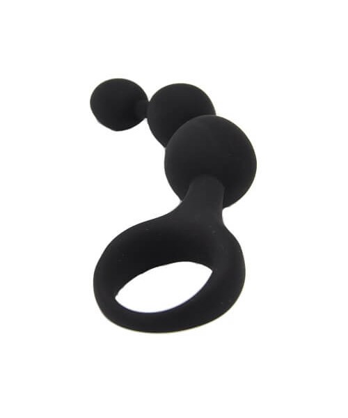 Loving Joy Triple Ripple Anal Beads-Black — image 4 of 8