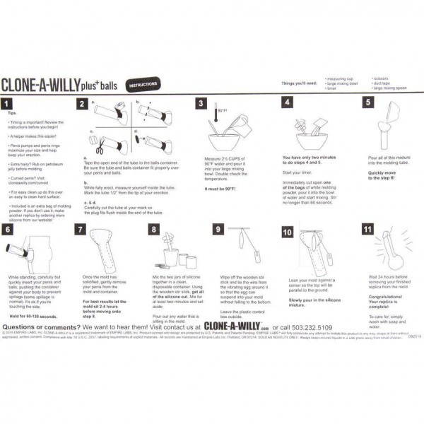 Clone-A-Willy and Balls Vibrator Moulding Kit