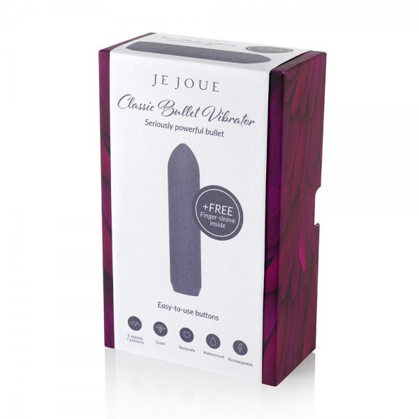 Je Joue 3.75" Bullet Vibrator with Removable Finger Sleeve