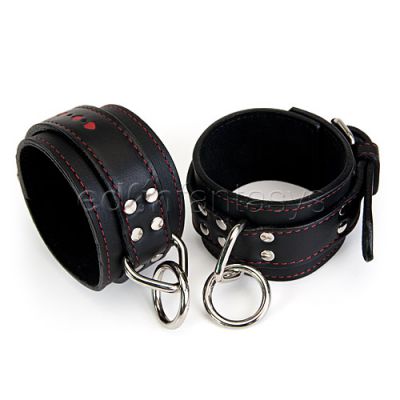 Hearts leather ankle restraints