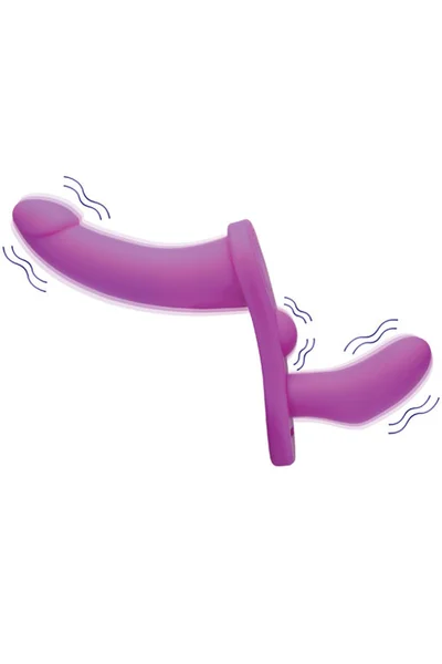 Strap U 9.5" Vibrating Strap-On With Harness & Remote — image 10 of 19