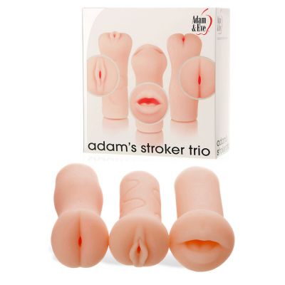 Adam and Eve Realistic Textured Masturbators 3 Pce