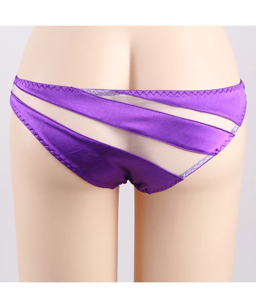 Satin and mesh bikini