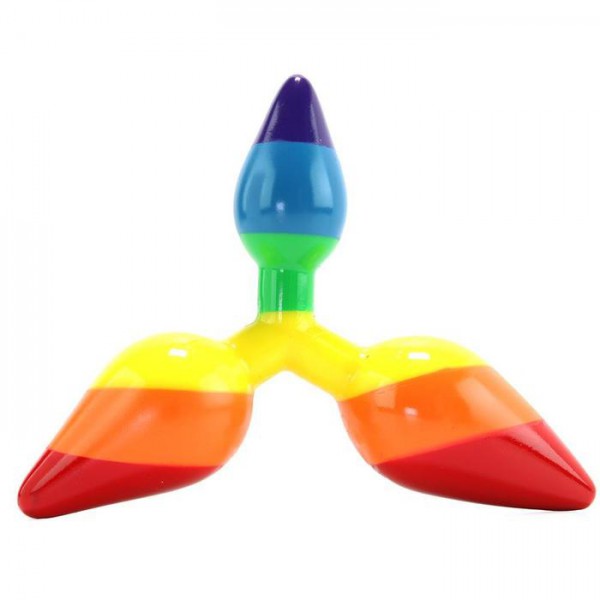 Rainbow Triple Play Anal Plug