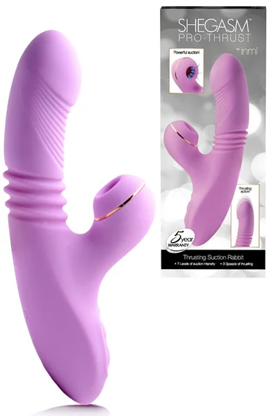 Inmi Shegasm 9" Thrusting Suction Rabbit Vibrator — image 13 of 24