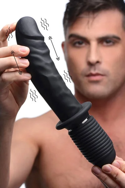 Master Series Realistic 10.75" Vibrating Silicone Thruster — image 24 of 24