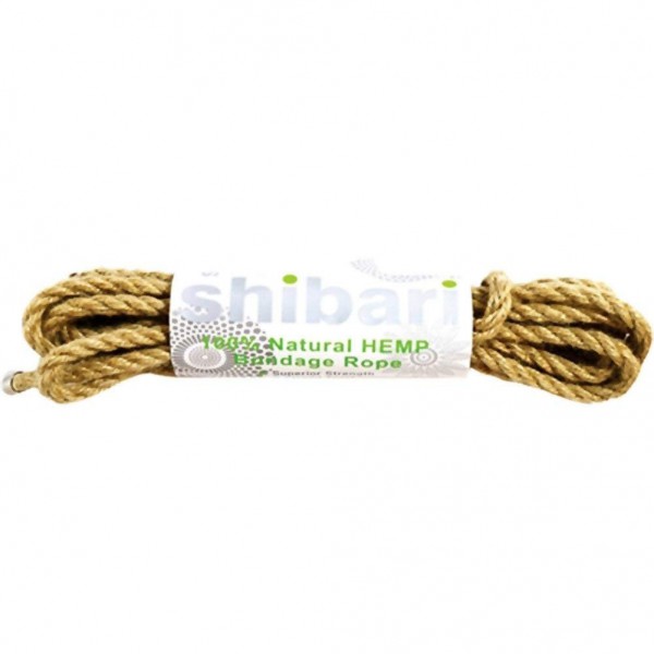 Shibari Natural Hemp Bondage Rope - 5m