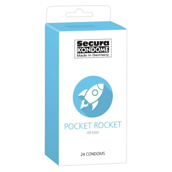 Secura Kondome Pocket Rocket 49MM x24 Condoms