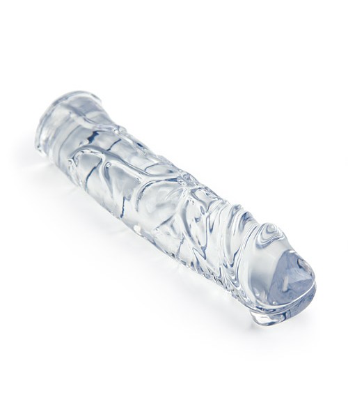 Clear realistic dildo