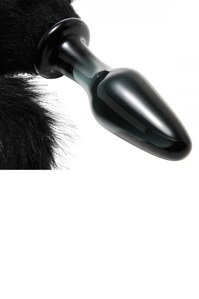 Tailz 4" Glass Anal Plug with Long Fox Tail — image 11 of 12