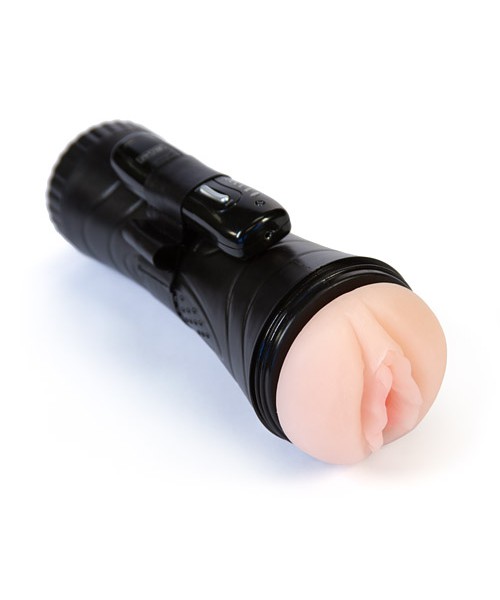 Vibrating pussy in a plastic case