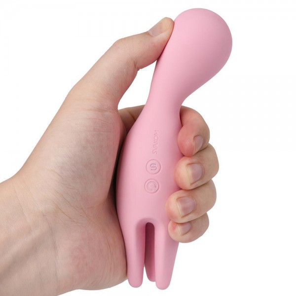 Svakom Nymph 6.1" Silicone Vibrator with Moving Fingers