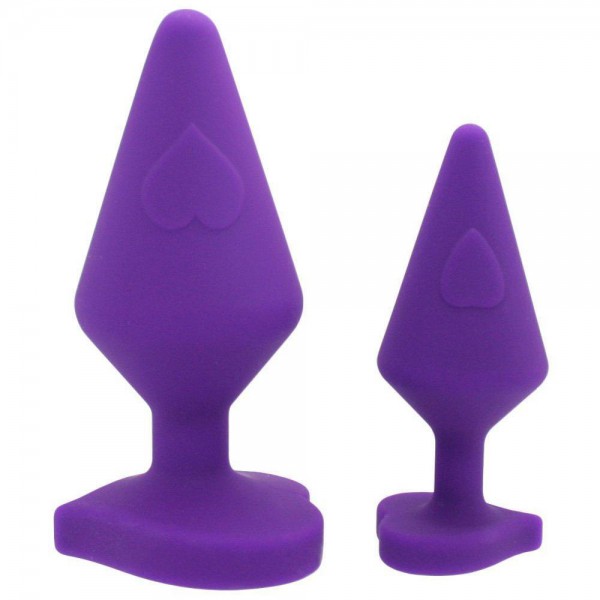 Hearts of Love Sexy Butt Plug - Silky Smooth Silicone!