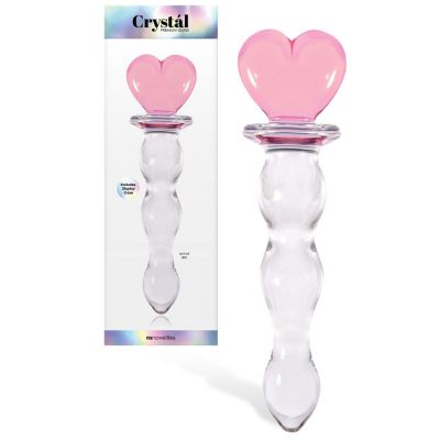 nsnovelties Crystal Glass 8 Wand with Heart Handle