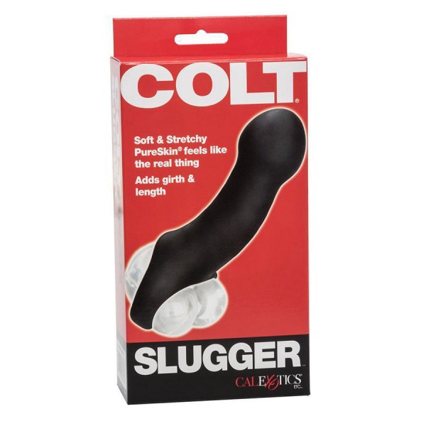 Colt Slugger Penis Extension Sleeve PureSkin Thin Black 6" Cock Sheath