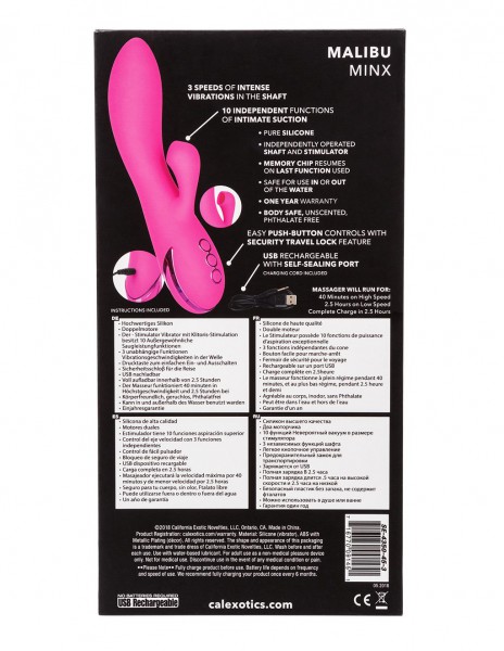 California Dreaming Malibu Minx Dual Vibrator — image 5 of 13