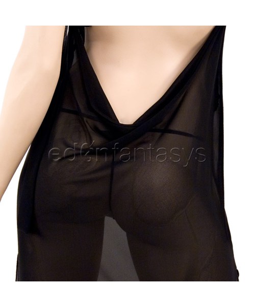Loungerie gown and g-string