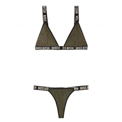 Vibes Bo Bitch Bralette and Thong Set