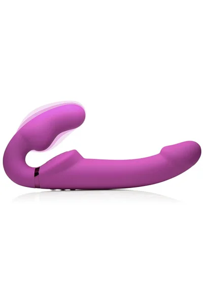 Strap U Inflatable Vibrating 9.5" Silicone Strapless Strap On With Remote — image 15 of 18