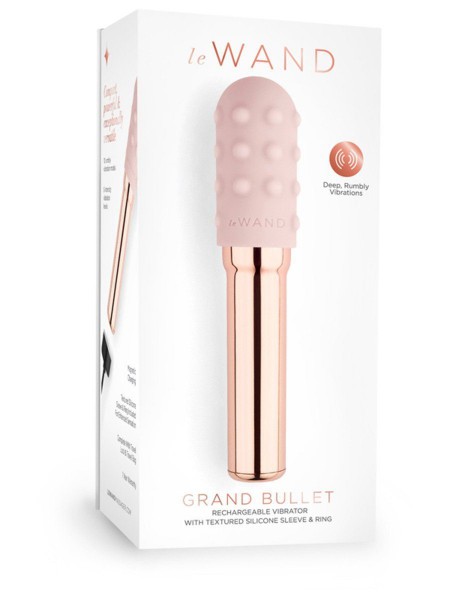 Le Wand 4.75" Grand Bullet with Removable Silicone Sleeve