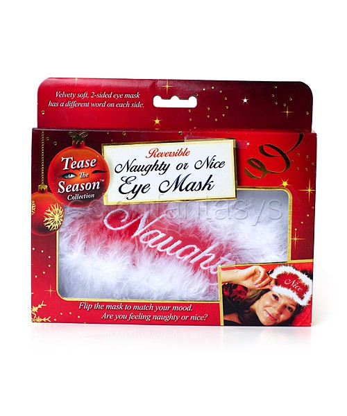 Reversible naughty or nice mask