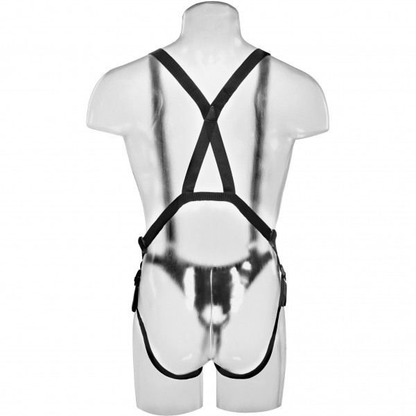 King Cock 11" Hollow Strap On Dildo with Suspender System